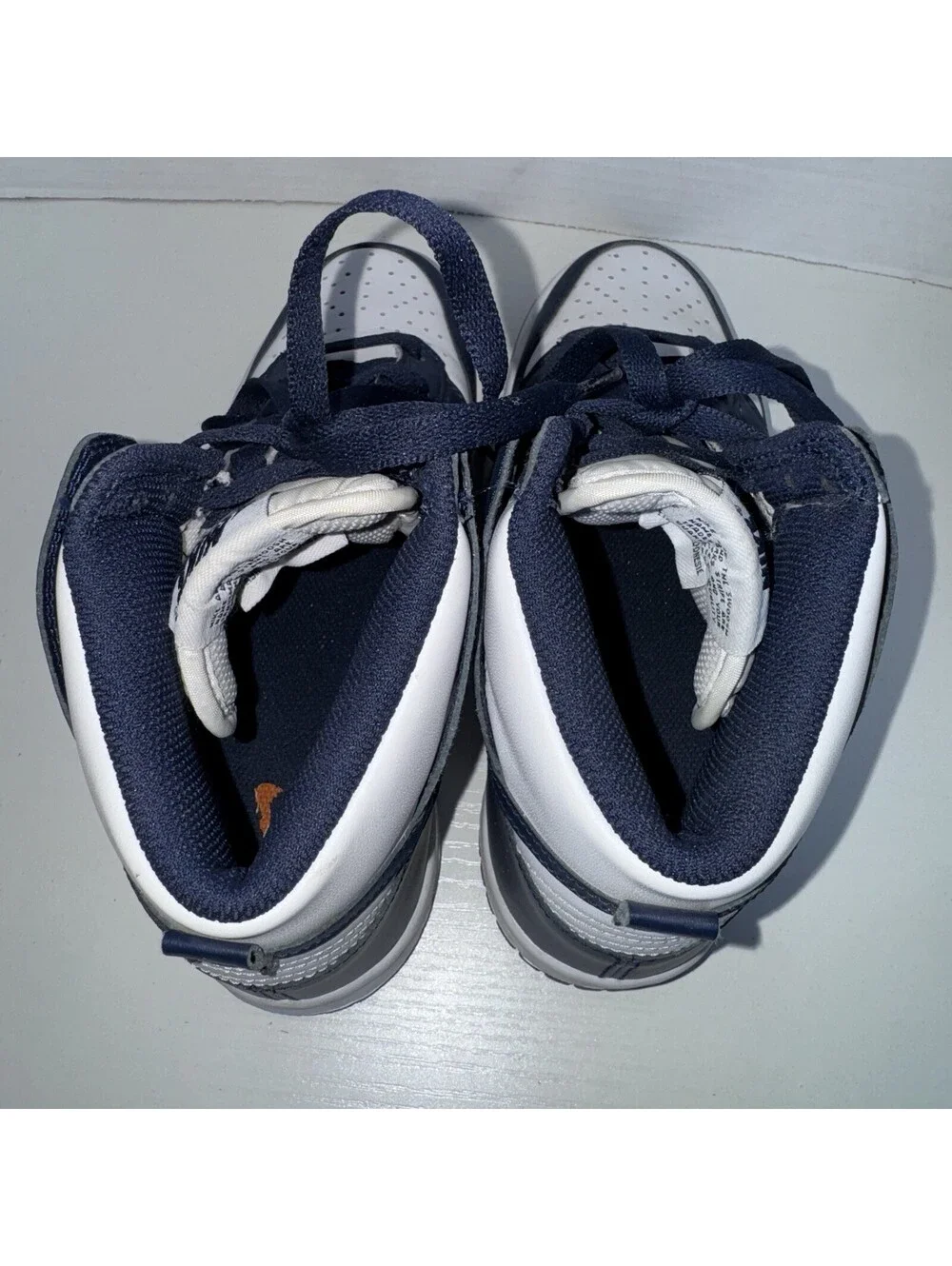Nike Dunk High GS White Midnight Navy DB2179-104 Size 5Y Women’s 6.5 With Box